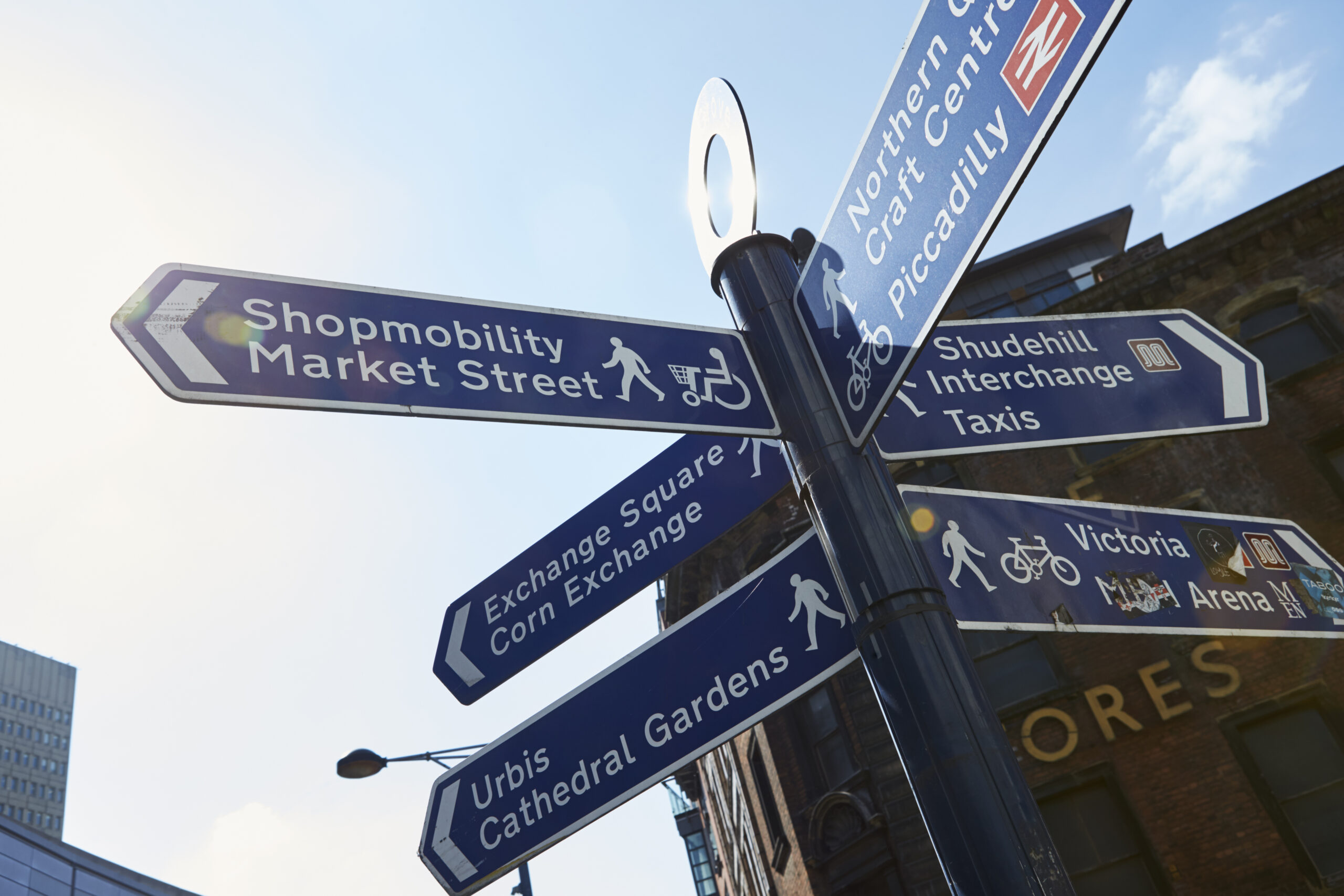 Information Sign Giving Directions